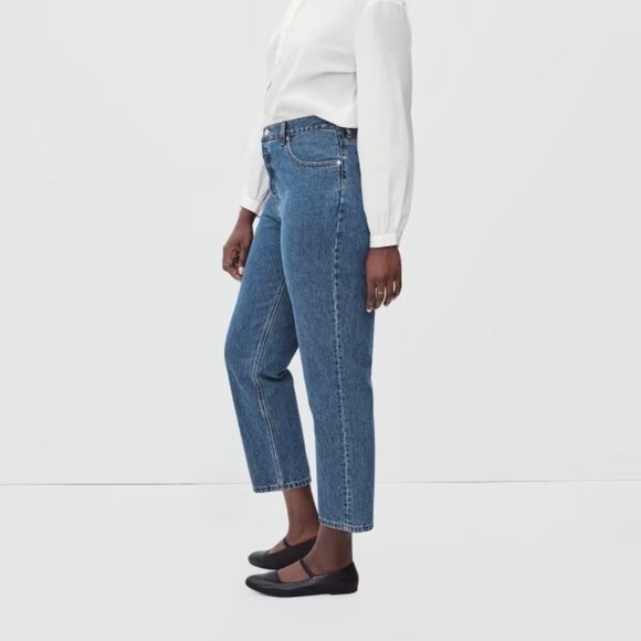 NWT EVERLANE Curvy '90s Cheeky Straight Jean - Picture 3 of 5